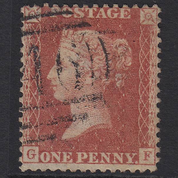 GB QV 1857 1d Rose-red (Plate 44) SG40-C10(1) GF FU