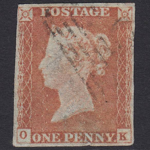 GB QV 1841 1d Red-brown (Plate 69) SG8-B1(1) OK GU 4 Margins Light Cancel