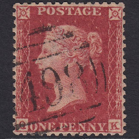 GB QV 1857 1d Pl 59 SG41-C10(4) QK FU Manchester 498 Perfect Centring