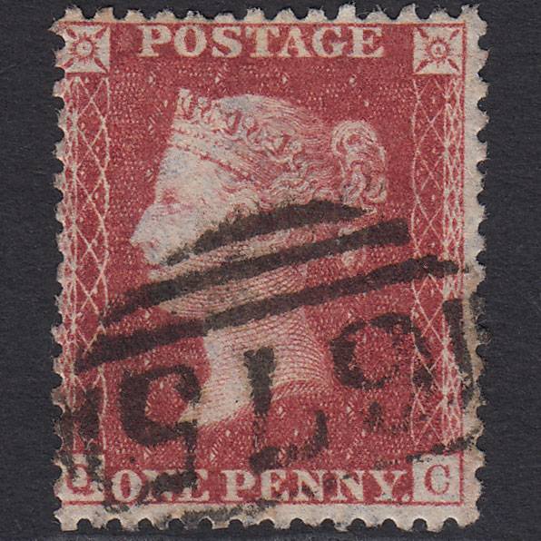 GB QV 1857 1d Rose-red (Plate 47) SG40-C10(1) QC FU ST Albans 675