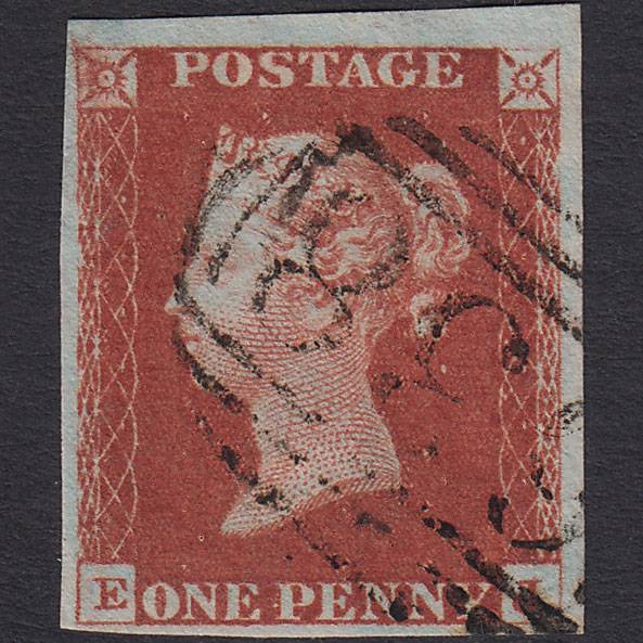 GB QV 1841 1d Deep Red-brown (Plate 60) SG10-B1(4) EJ VFU 4M Retford 638