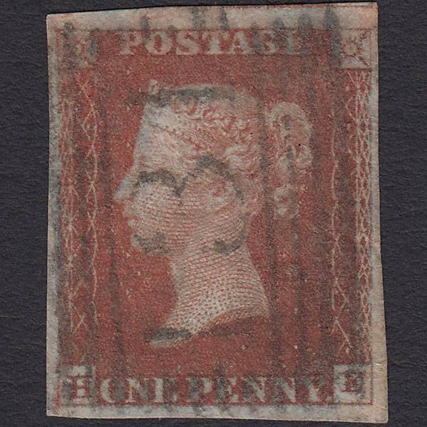 GB QV 1841 1d Red-brown Pl 61 SG8-B1(1) HE GU 4 Margins Edinburgh 131