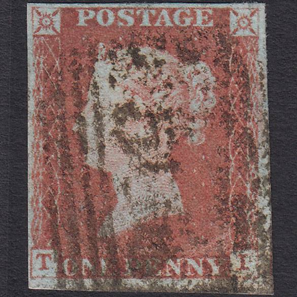GB QV 1841 1d (Plate 69) SG8-B1(1) TI GU Missing Imprimatur 4M Scotland