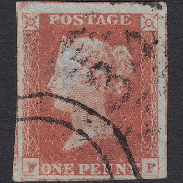 GB QV 1841 1d Red-brown Pl 81 SG8-B1(1) FF GU 4 Margins & Town Cancel