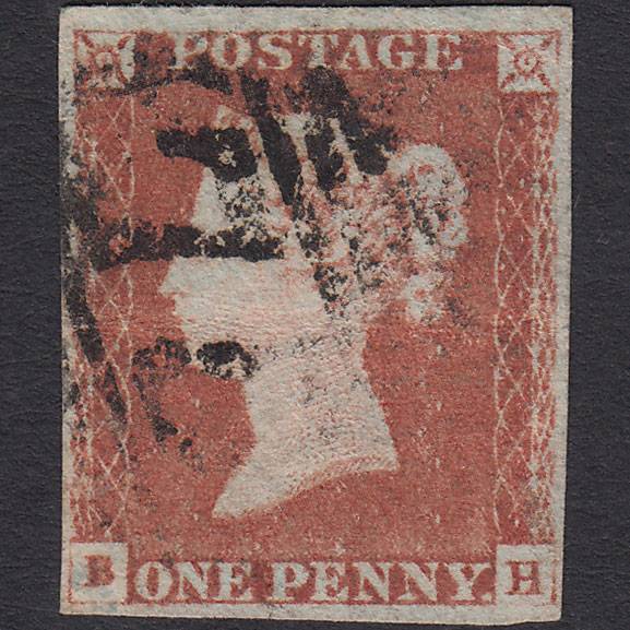 GB QV 1841 1d Red-brown (Plate 66) SG8-B1(1) BH GU Missing Imprimatur 4M