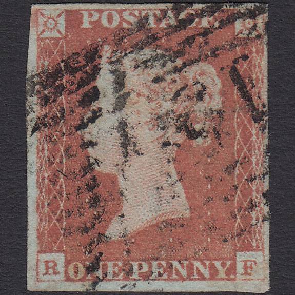 GB QV 1841 1d Red-brown (Plate 69) SG8-B1(1) RF GU 4 Margins Scotland
