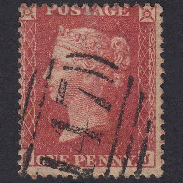 GB QV 1857 1d Rose-Red Plate 57 SG40-C10(1) OJ FU Bungay 147