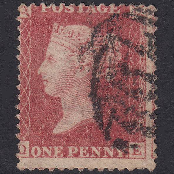 GB QV 1857 1d Rose-Red Plate 41 SG40-C10(1) QE GU