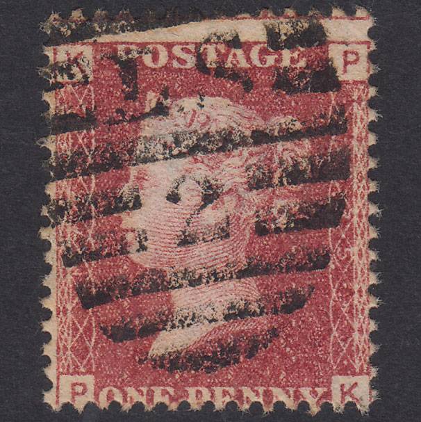 GB QV 1864 1d Lake-Red Plate 175 SG44-G1(2) PK FU London D&S LS2